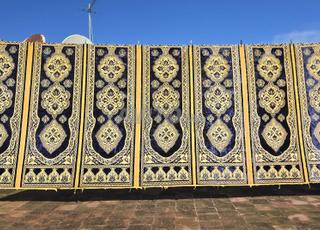 Tapis mural Haïti en velours