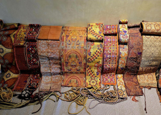 Ceinture de mariage en brocatelle et brocart