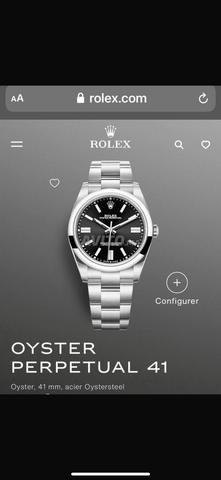 Rolex Oyster Perpetual 41 – Fond Noir – NEUVE 2023