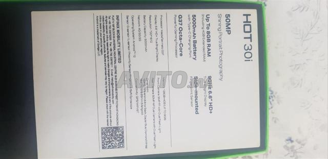 Infinix hot 30 i bon état 128gb st. 12g ram - 2