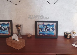 100 tableaux artistiques uniques faits à la main sur peau de chèvre