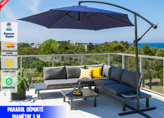 Parasol Déporté Inclinable Diamètre 3 M