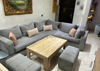 🚨🪑 Urgent | Fauteuil élégant avec poufs pour salon