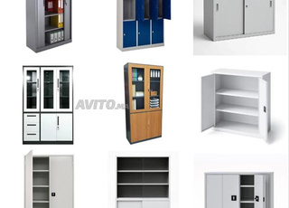 Armoires métalliques et classeurs Étagères métalliques