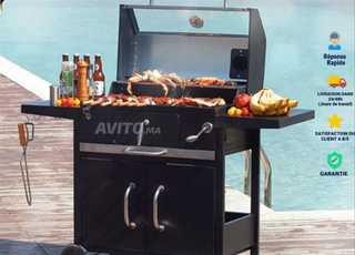 Grand Barbecue Grill Au Charbon D'Extérieur XXL