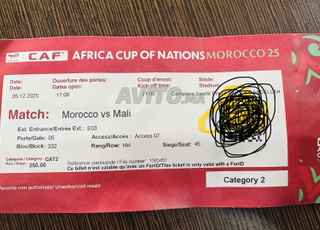 Ticket Maroc-Mali cat2
