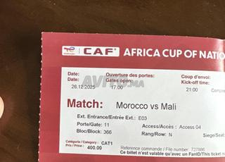 Ticket cat1 Maroc vs Mali