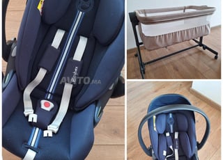 سرير أطفال و مقعد سيارة بحالة ممتازة