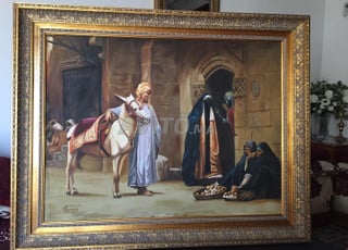 TABLEAU MAROCAIN ANCIEN MEDINA