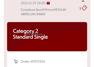 Ticket CAN Maroc vs Zambie