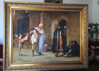 TABLEAU MAROCAIN ANCIEN MEDINA