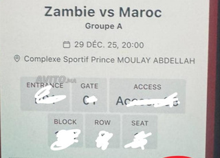 Maroc v Zambie. Can 2025