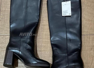 Bottes noires à talons – H&M – Pointure 35