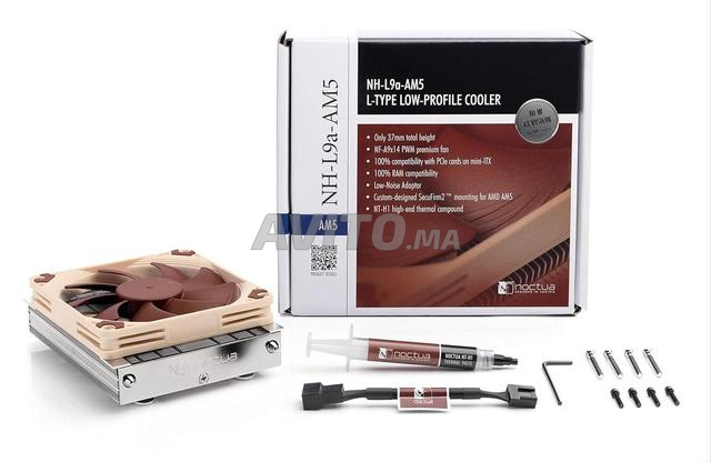 Noctua NH-L9a-AM5 مروحة تبريد وحدة المعالجة المركزية منخفضة AMD AM5