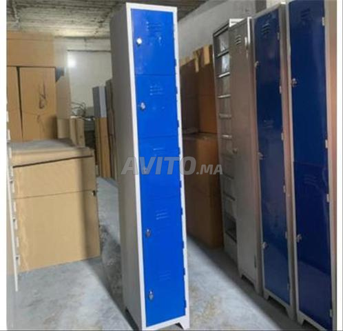  خزانة معدنية بأربعة أرفف (عرض ترويجي) Vestiaire