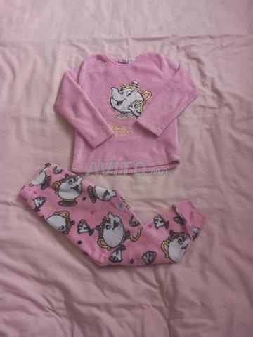 بيجاما صوف للبنات ديزني 4-5 سنوات - الجميلة والوحش