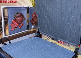 Grill panini en granit inox