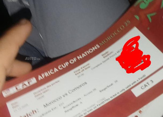 Ticket du Maroc vs la Zambie