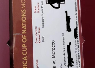 ticket skybox vvip maroc vs zambie