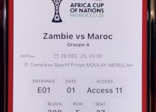 Billet Maroc vs Zambie catégorie 2