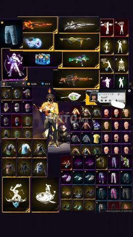 2 comptes Free Fire à vendre au prix indiqué ci-dessus