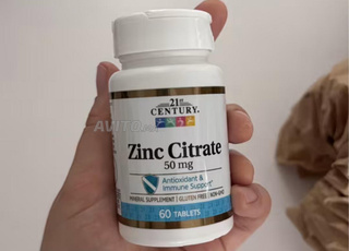 Zinc Citrate – Citrate de Zinc (60 comprimés, 50 mg)