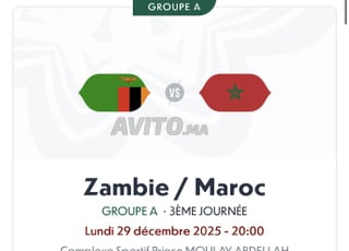 Maroc vs Zambie Cat 2