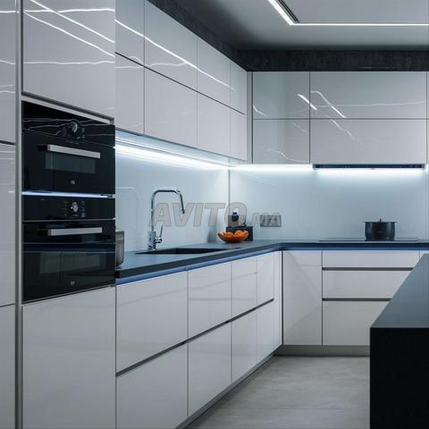 مطبخ MDF عصري بتصميم معاصر