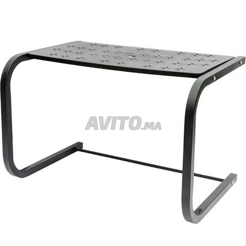 منظم رف للميكروويف - أسود