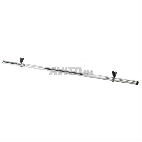 بار حديد كروم لتقوية العضلات 1 متر جديد تصفية