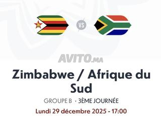 1 ticket Zimbabwe / Afrique du Sud