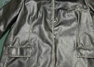 ZARA JACKET CUIR VINTAGE TAILLE M
