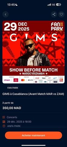 تذكرة حفرة جيمس قبل كان أنفا بارك