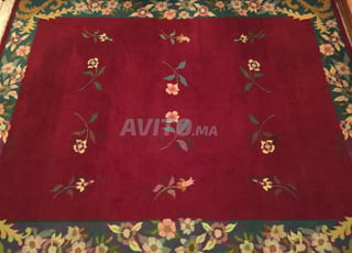 TAPIS LAINE noué à la main très léger