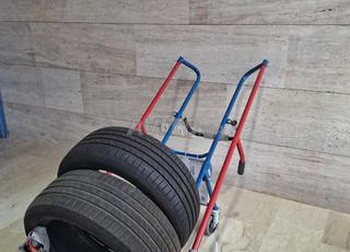 Diable porte pneus avec support – 200kg