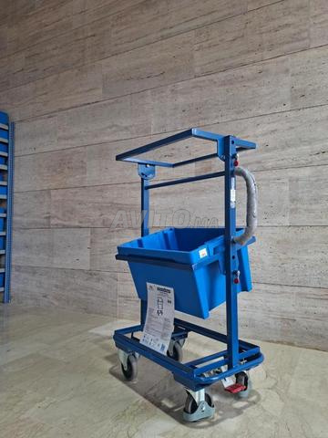 Chariot desserte plateaux inclinés – 200kg