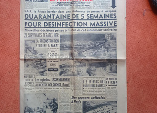 10 journaux tremblement de terre Agadir 1960