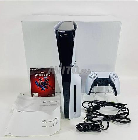 جهاز Ps5 Slim مع العلبة والألعاب
