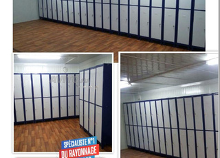 Des vestiaires métalliques