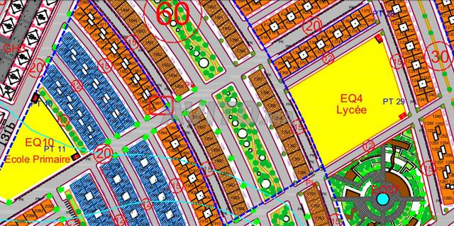 أرض R3 واجهتين RDC تجاري 109 م 2