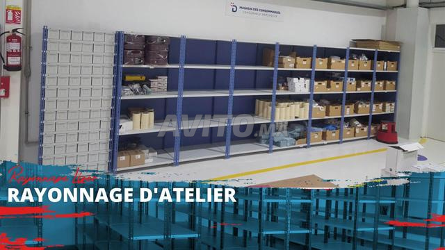 رفوف معدنية خفيفة - تخزين مُحسّن