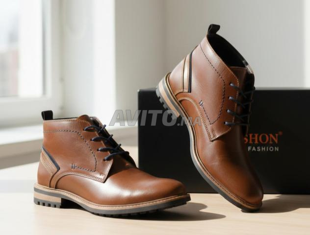 أحذية جلد طبيعي - مقاس 41