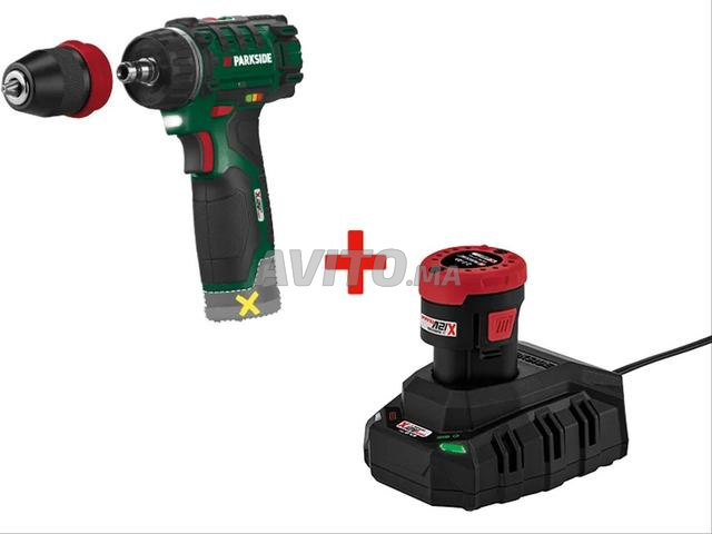 مفك براغي 12 فولت مع بطارية وشاحن