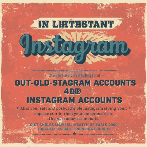 اشترِ على الفور حسابات Instagram قديمة