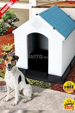 بيت كلب كبير مقاوم للعوامل الجوية - أزرق -