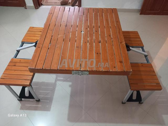 طاولة نزهة قابلة للطي مع كرسي