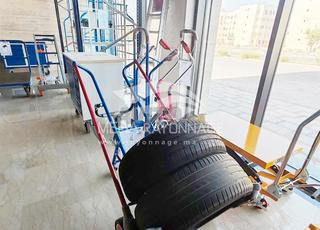 Diable porte pneus avec support – 200kg