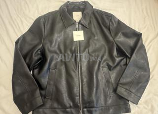 Veste en cuir Calvin Klein XL
