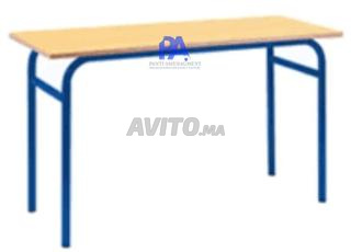 Table scolaire double place