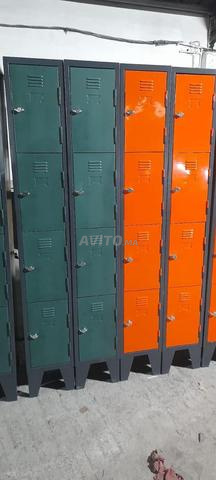 خزانة ملابس معدنية 4 أبواب بقفل